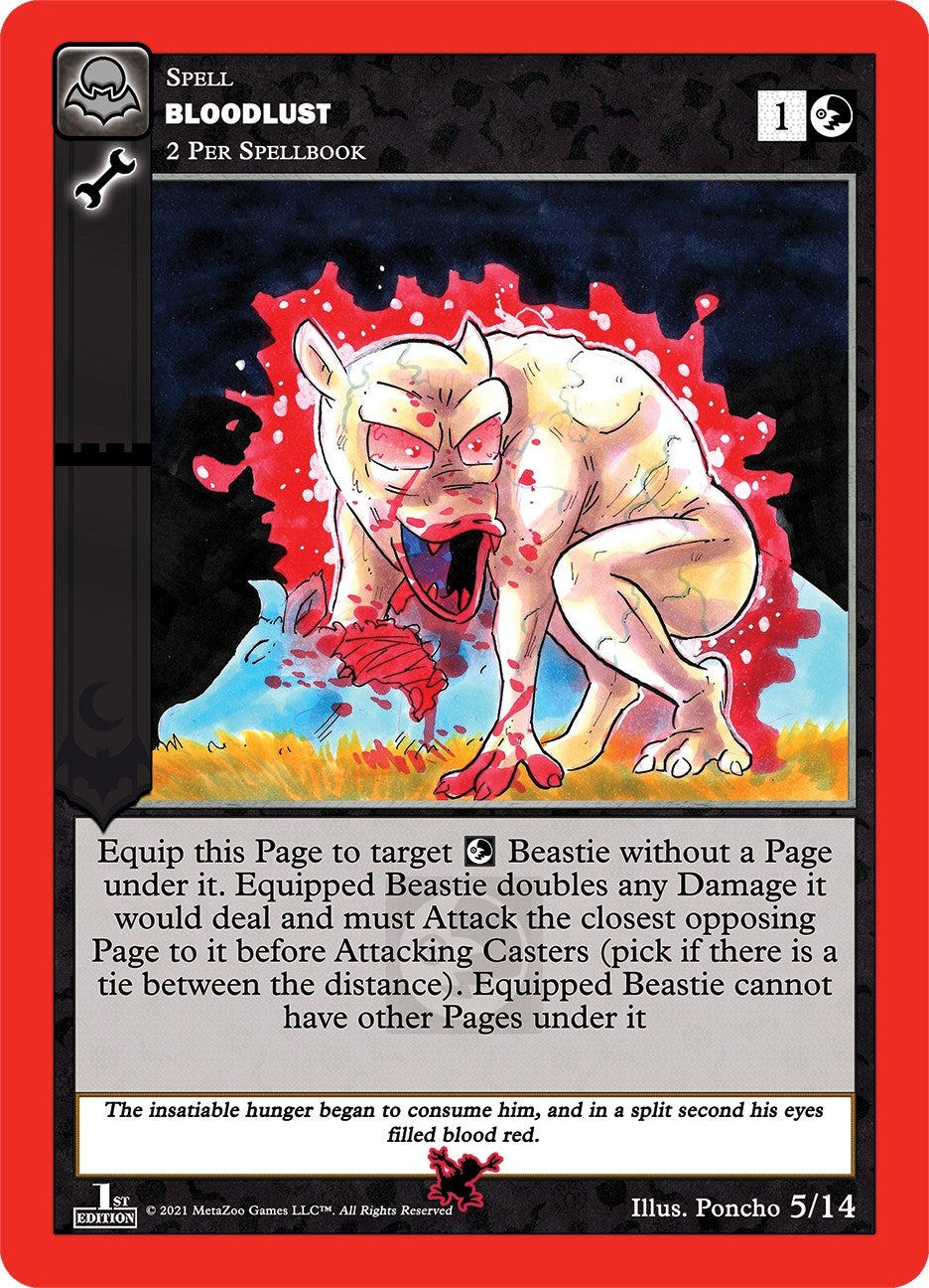 Image for Bloodlust (Nightfall: First Edition Release Event Deck) (5/14) - MetaZoo