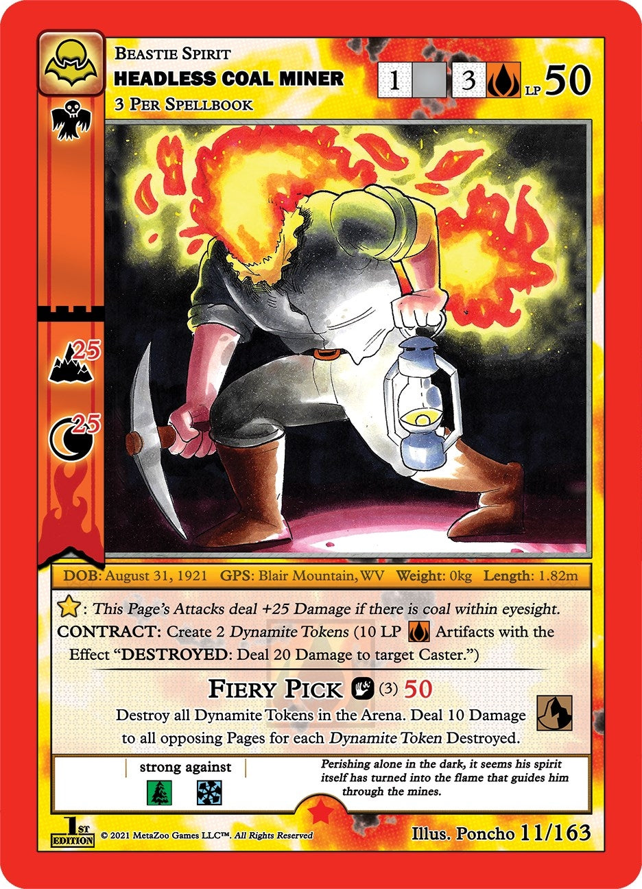 Image for Headless Coal Miner (Nightfall: First Edition) (11/163) - MetaZoo