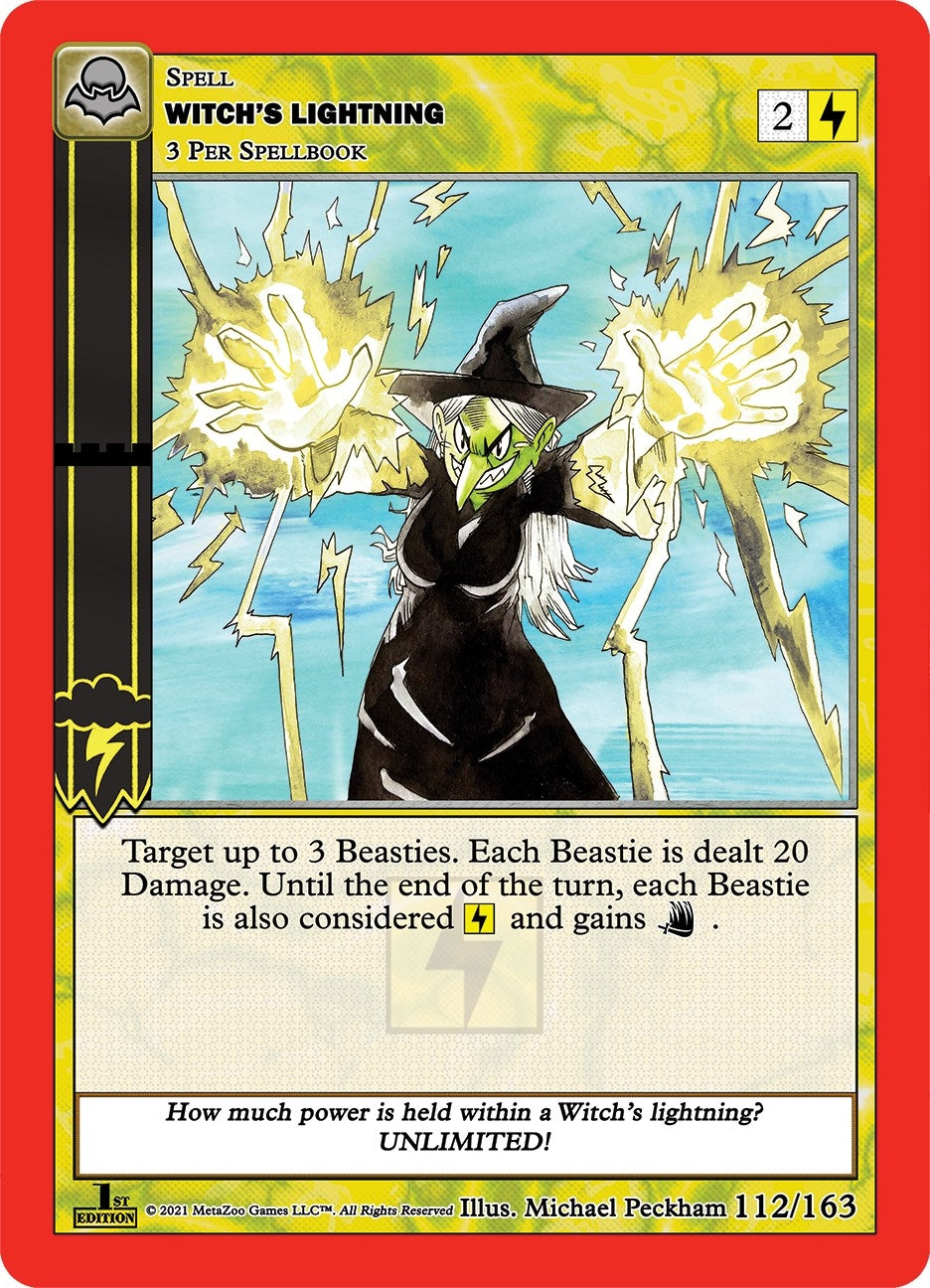 Image for Witch's Lightning (Nightfall: First Edition) (112/163) - MetaZoo