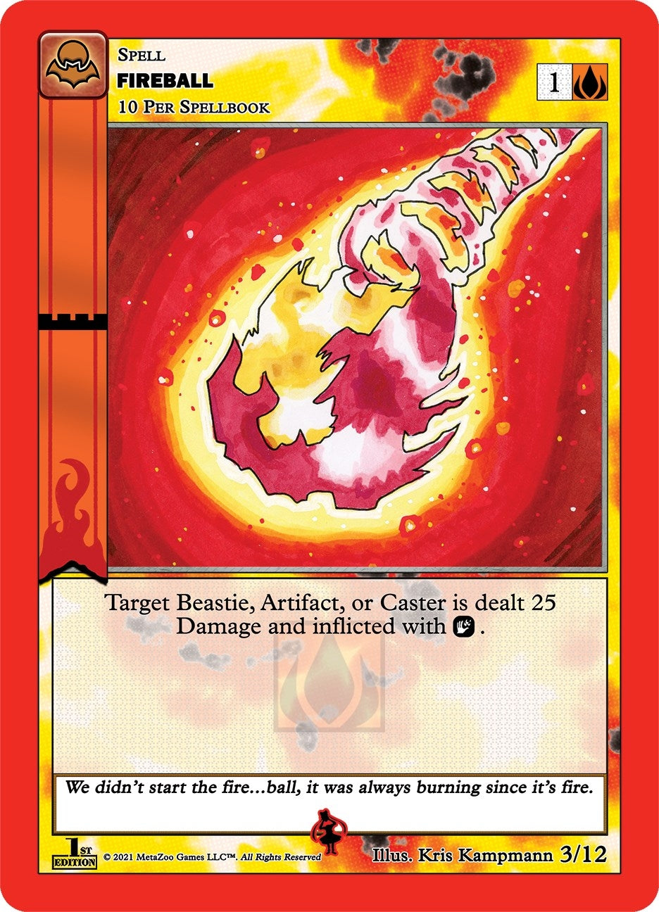 Image for Fireball (Nightfall: First Edition Release Event Deck) (3/12) - MetaZoo