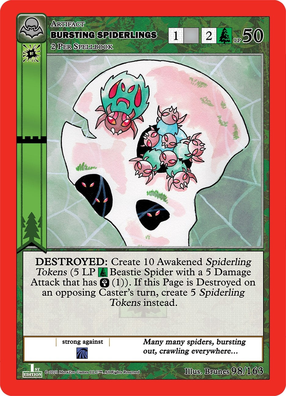 Image for Bursting Spiderlings (Nightfall: First Edition) (98/163) - MetaZoo