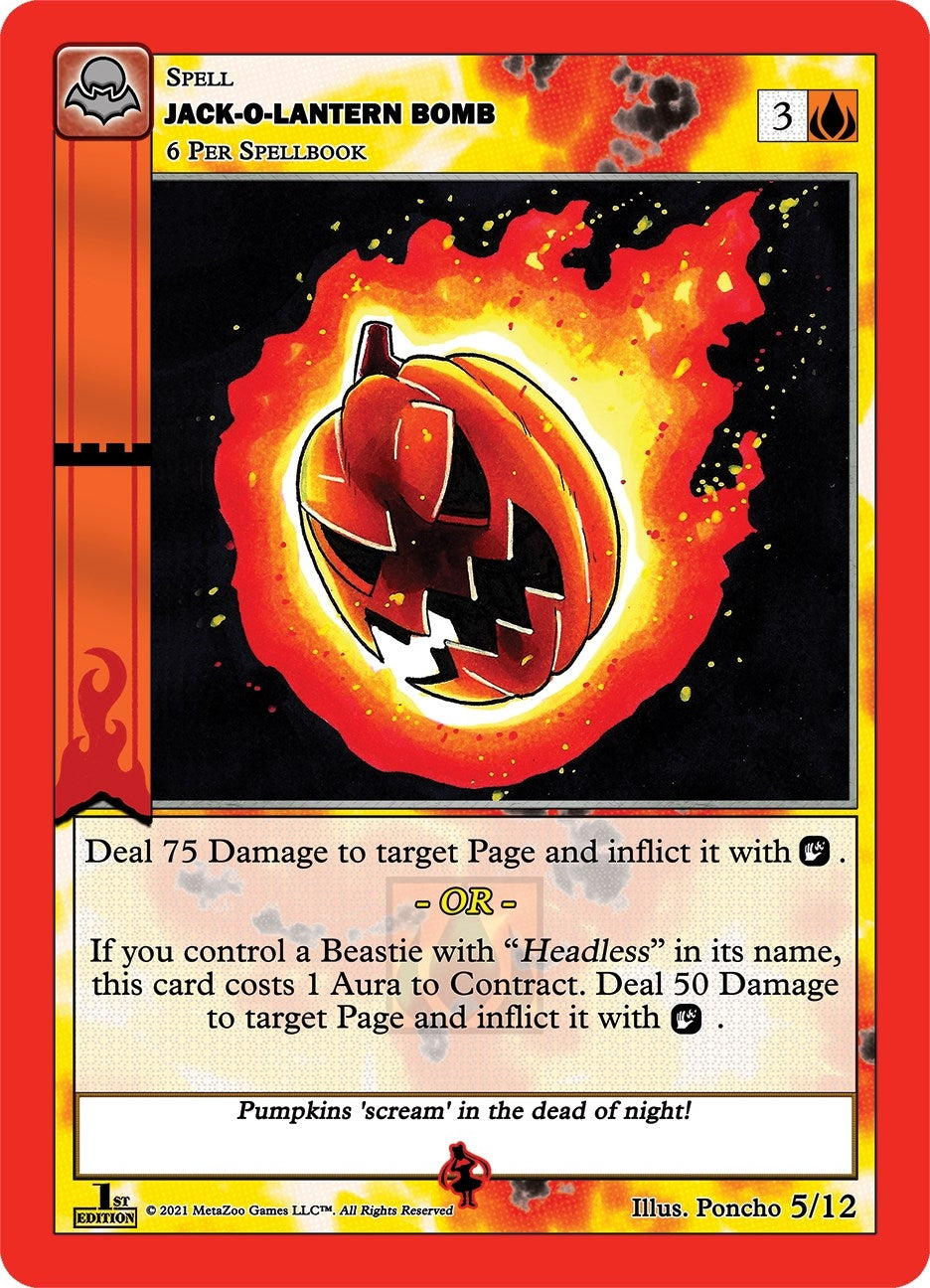 Image for Jack-O-Lantern Bomb (Nightfall: First Edition Release Event Deck) (5/12) - MetaZoo