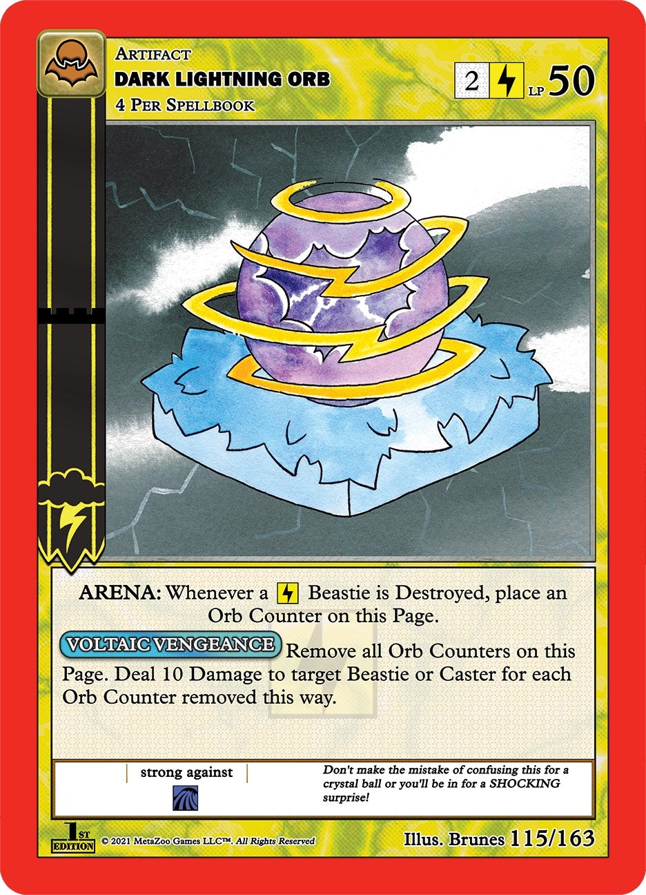 Image for Dark Lightning Orb (Nightfall: First Edition) (115/163) - MetaZoo