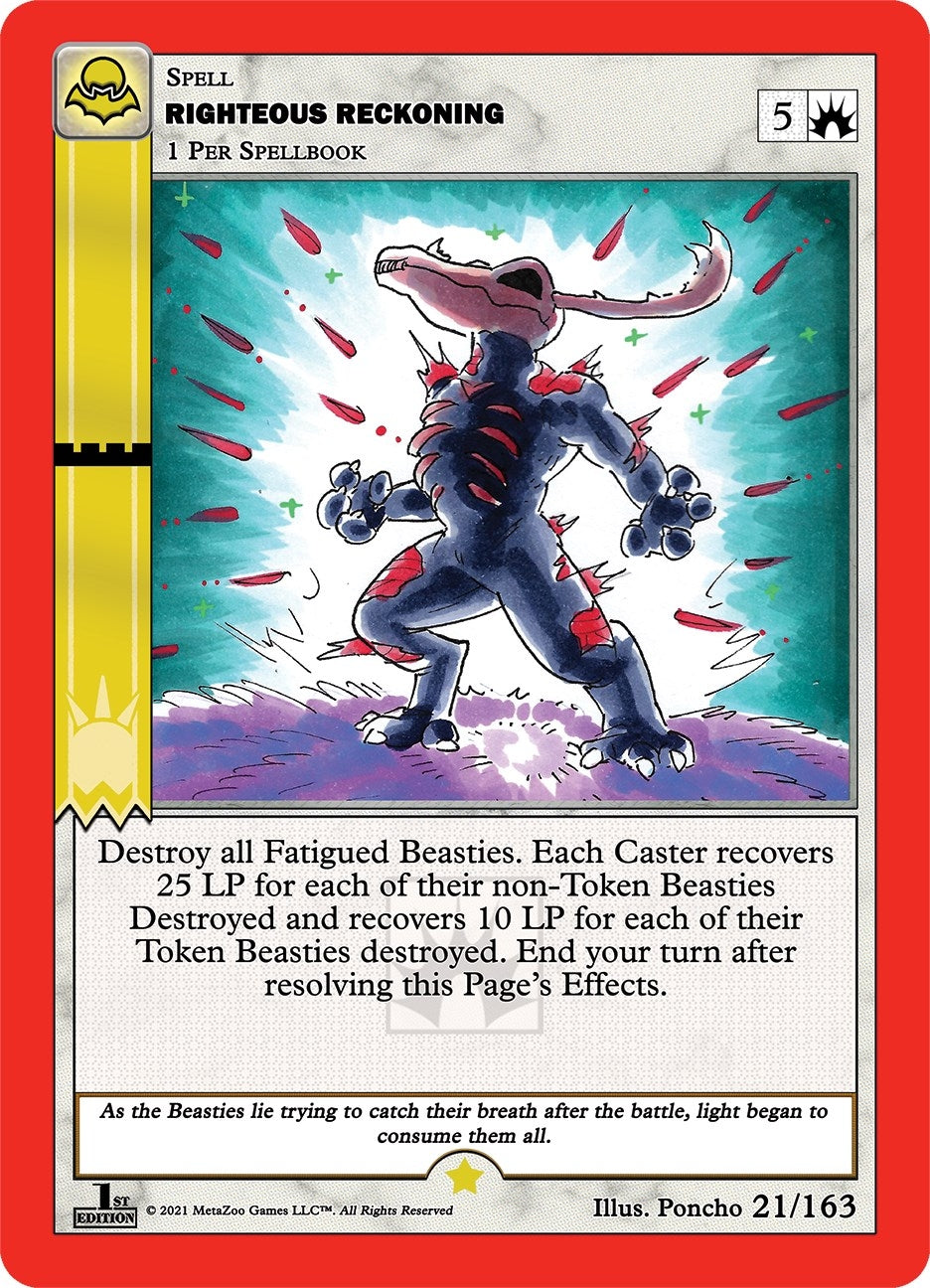 Image for Righteous Reckoning (Nightfall: First Edition) (21/163) - MetaZoo