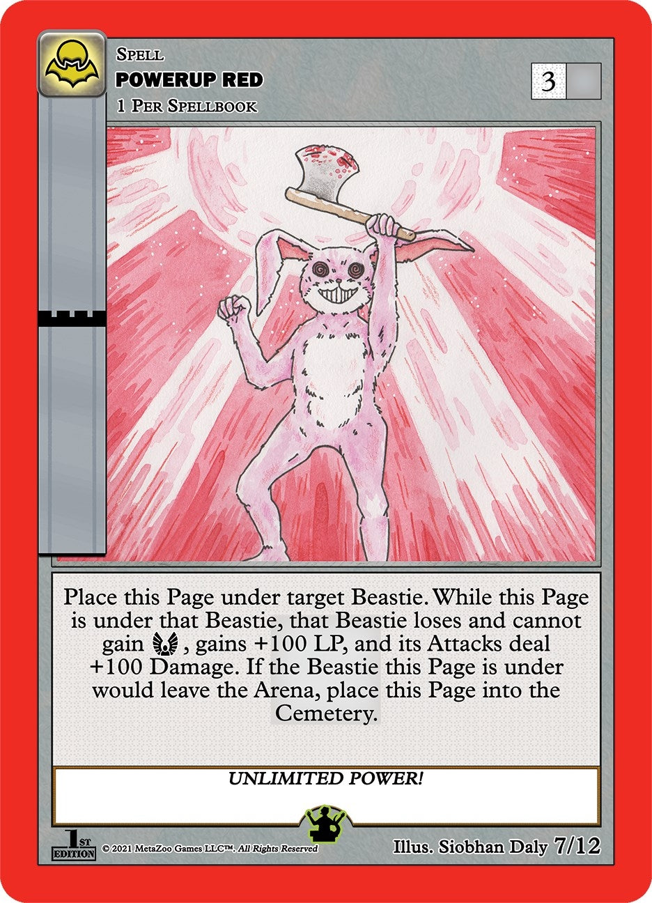 Image for Powerup Red (Nightfall: First Edition Tribal Theme Decks) (7/12) - MetaZoo