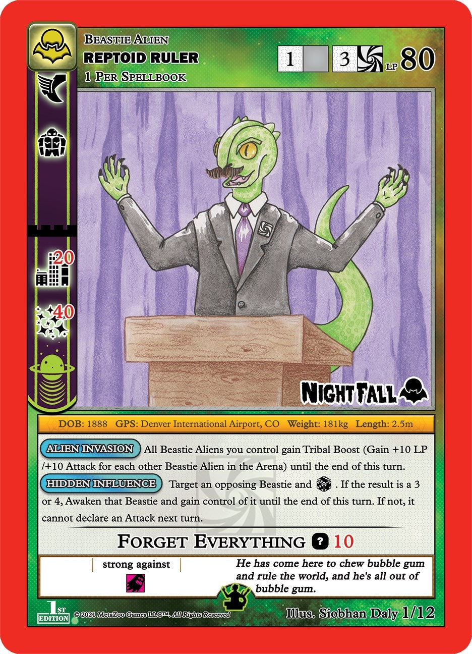Image for Reptoid Ruler (Nightfall: First Edition Tribal Theme Decks) (1/12) - MetaZoo