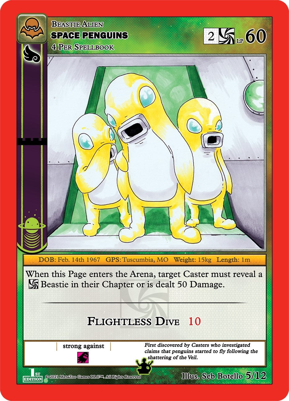 Image for Space Penguins (Nightfall: First Edition Tribal Theme Decks) (5/12) - MetaZoo