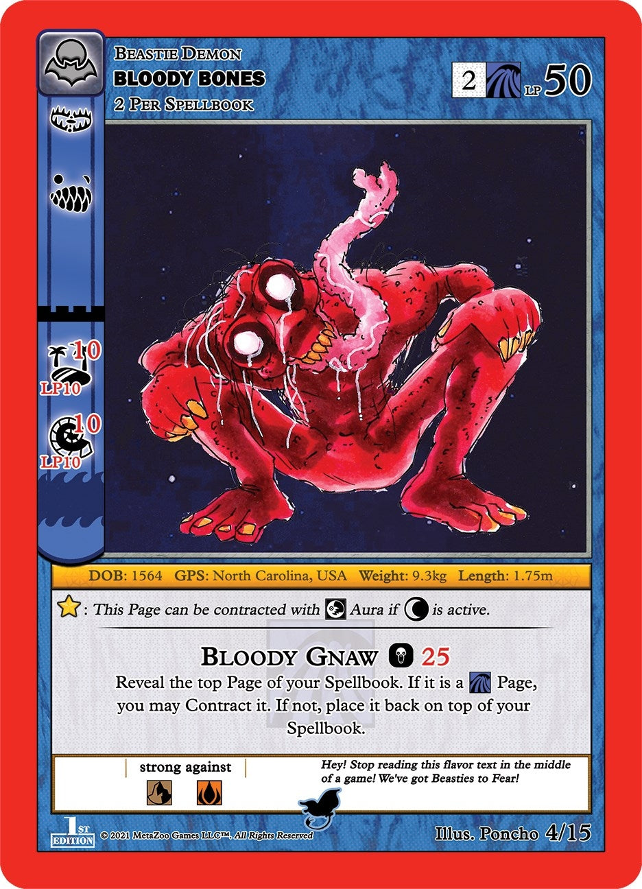 Image for Bloody Bones (Nightfall: First Edition Tribal Theme Decks) (4/15) - MetaZoo
