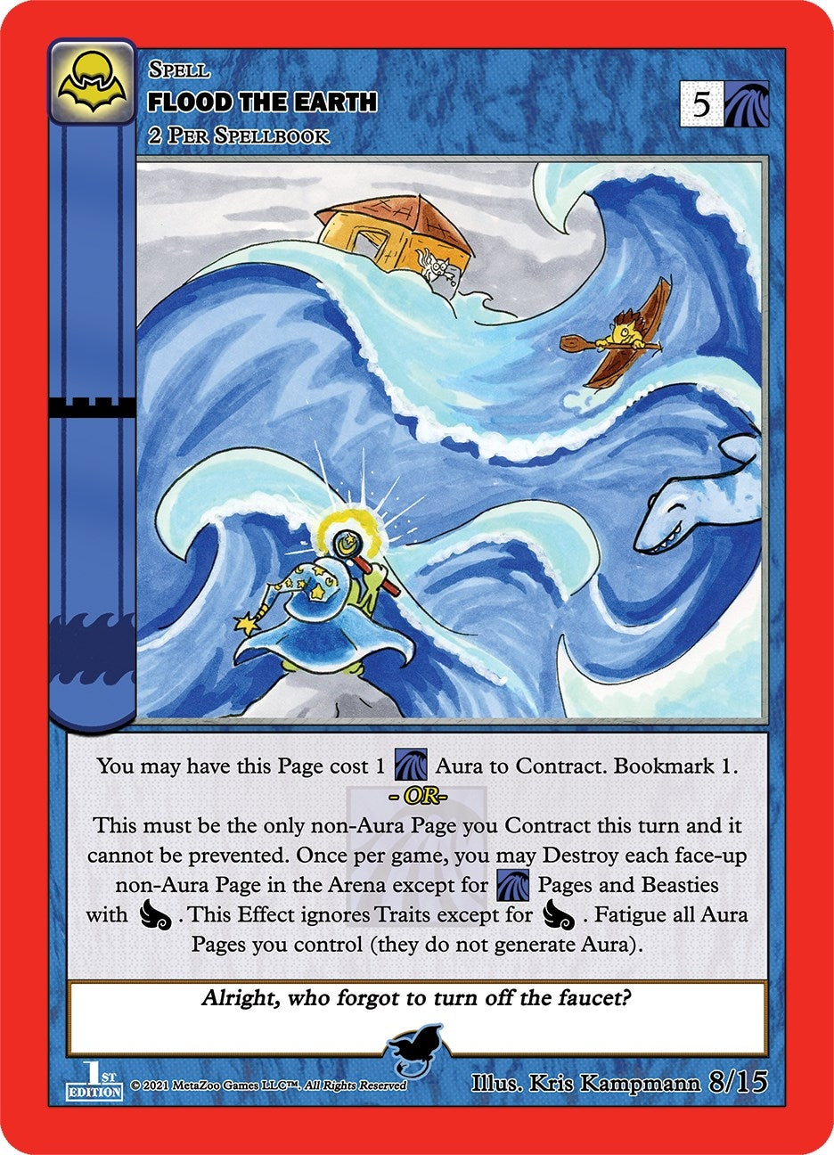 Image for Flood The Earth (Nightfall: First Edition Tribal Theme Decks) (8/15) - MetaZoo