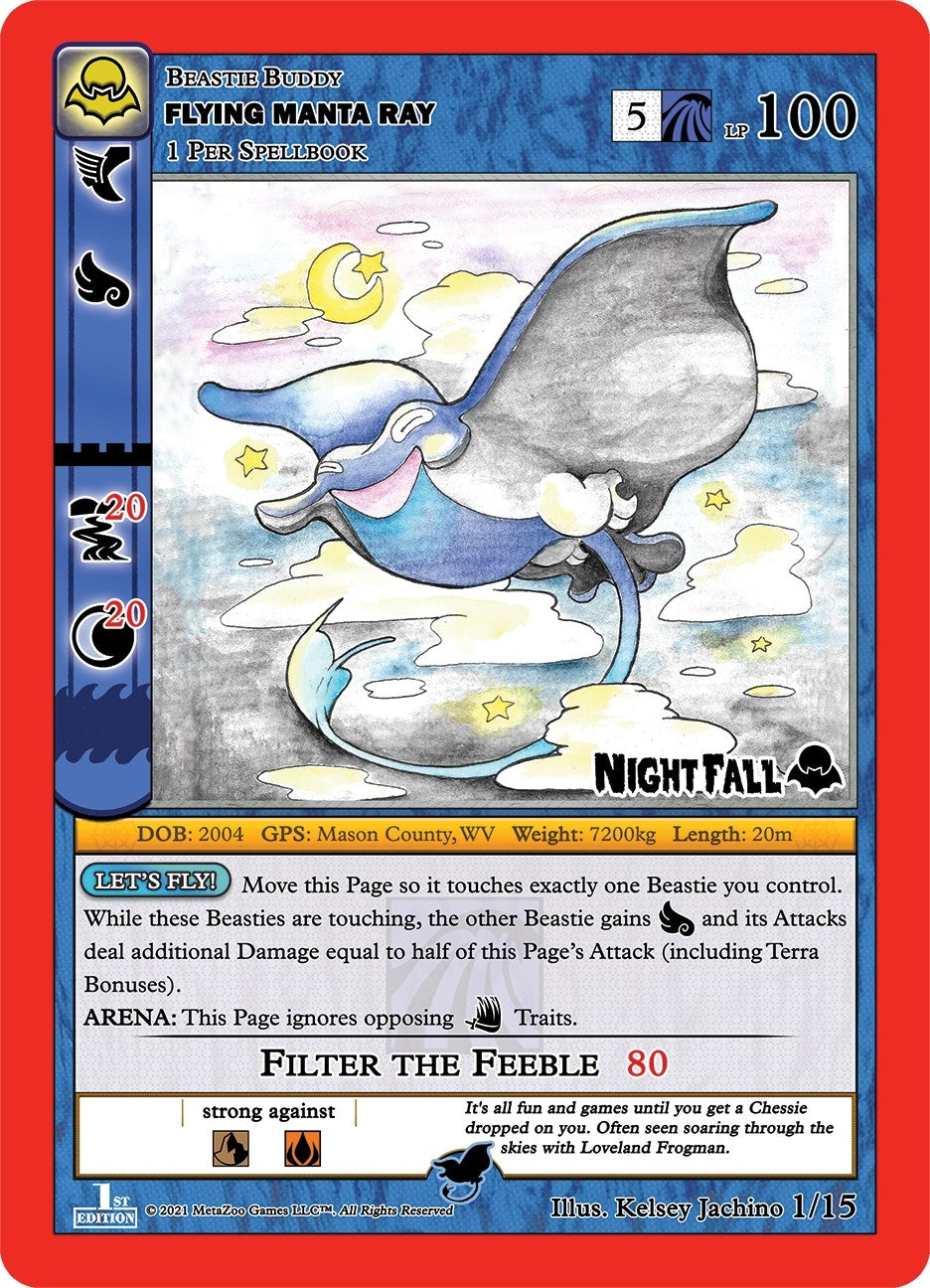 Image for Flying Manta Ray (Nightfall: First Edition Tribal Theme Decks) (1/15) - MetaZoo