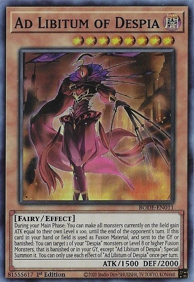 Image for Ad Libitum of Despia (Burst of Destiny) (BODE-EN011) - YuGiOh