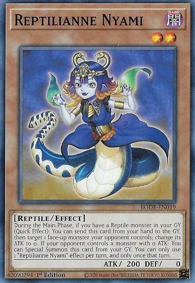 Image for Reptilianne Nyami (Burst of Destiny) (BODE-EN019) - YuGiOh