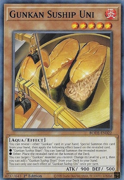 Image for Gunkan Suship Uni (Burst of Destiny) (BODE-EN022) - YuGiOh