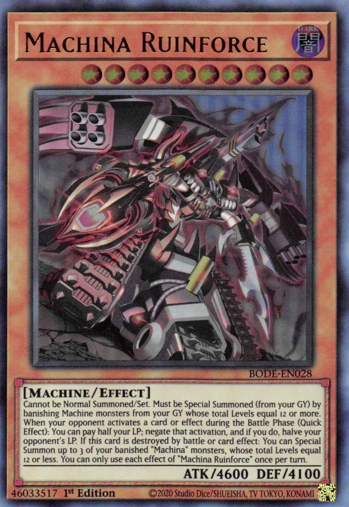 Image for Machina Ruinforce (Burst of Destiny) (BODE-EN028) - YuGiOh