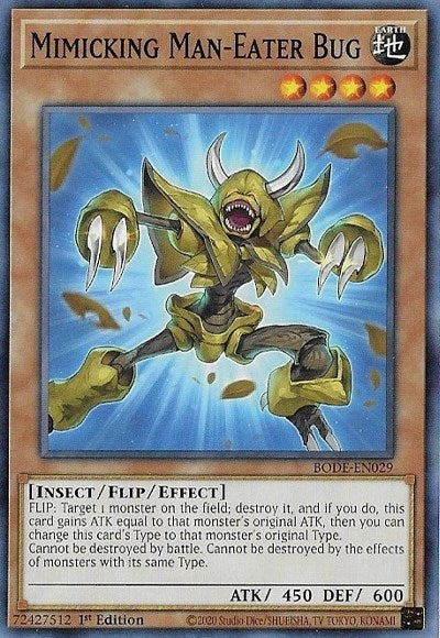 Image for Mimicking Man-Eater Bug (Burst of Destiny) (BODE-EN029) - YuGiOh