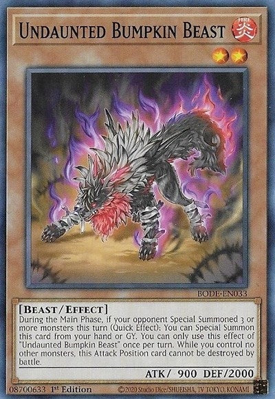 Image for Undaunted Bumpkin Beast (Burst of Destiny) (BODE-EN033) - YuGiOh