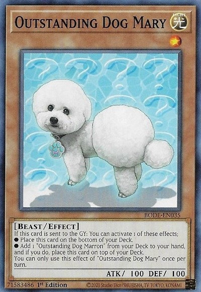 Image for Outstanding Dog Mary (Burst of Destiny) (BODE-EN035) - YuGiOh