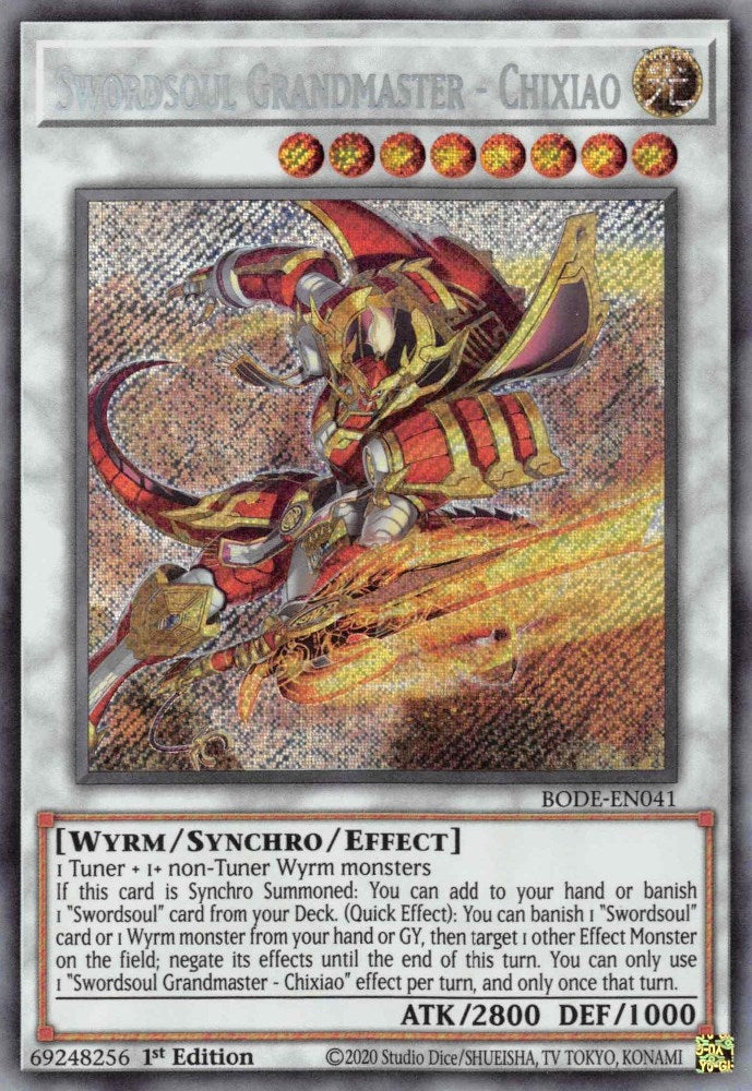 Image for Swordsoul Grandmaster - Chixiao (Burst of Destiny) (BODE-EN041) - YuGiOh