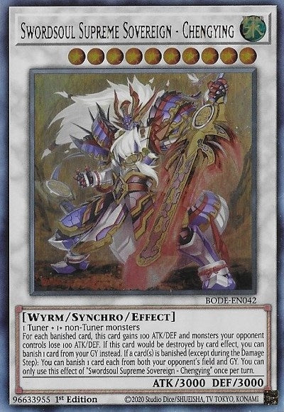 Image for Swordsoul Supreme Sovereign - Chengying (Burst of Destiny) (BODE-EN042) - YuGiOh