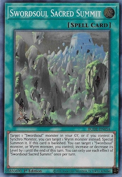 Image for Swordsoul Sacred Summit (Burst of Destiny) (BODE-EN054) - YuGiOh