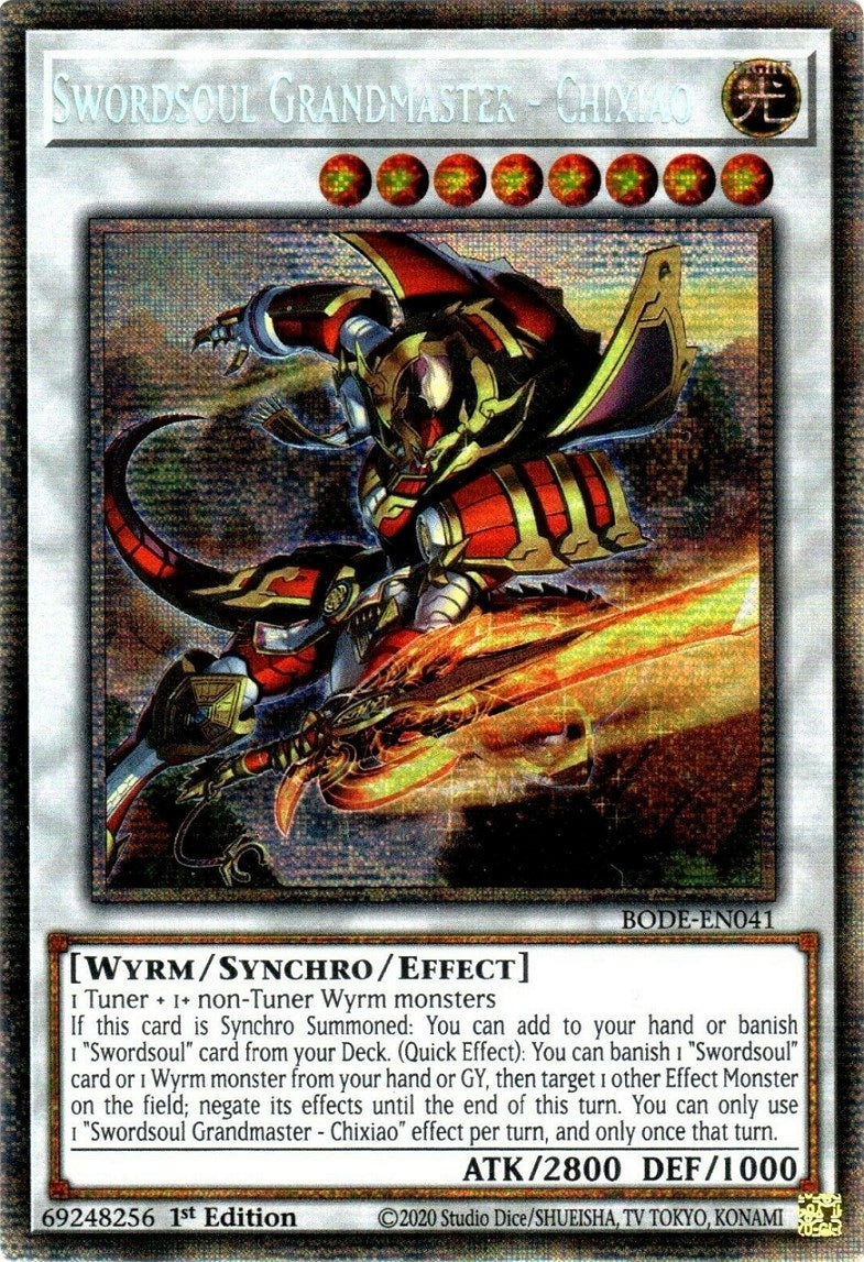 Image for Swordsoul Grandmaster - Chixiao (Starlight Rare) (Burst of Destiny) (BODE-EN041) - YuGiOh
