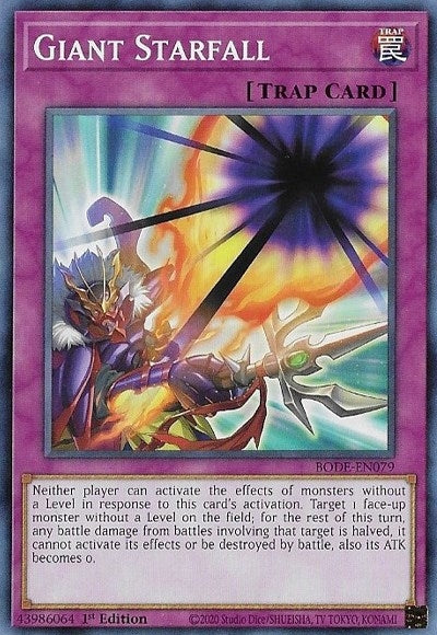 Image for Giant Starfall (Burst of Destiny) (BODE-EN079) - YuGiOh