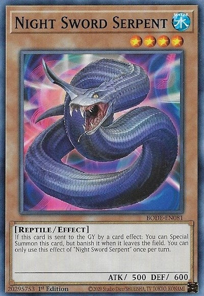 Image for Night Sword Serpent (Burst of Destiny) (BODE-EN081) - YuGiOh