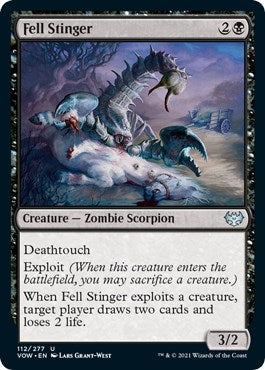 Image for Fell Stinger (Innistrad: Crimson Vow) (112) - Magic: The Gathering