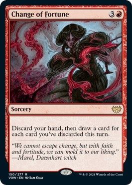 Image for Change of Fortune (Innistrad: Crimson Vow) (150) - Magic: The Gathering