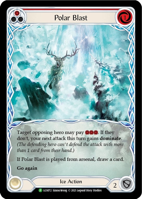 Image for Polar Blast (Red) - LGS072 (Flesh and Blood: Promo Cards) (LGS072) - Flesh and Blood TCG