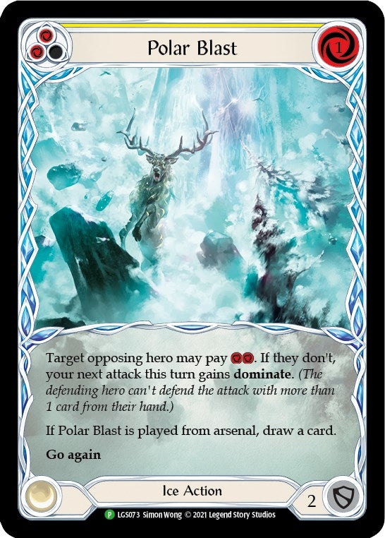 Image for Polar Blast (Yellow) - LGS073 (Flesh and Blood: Promo Cards) (LGS073) - Flesh and Blood TCG