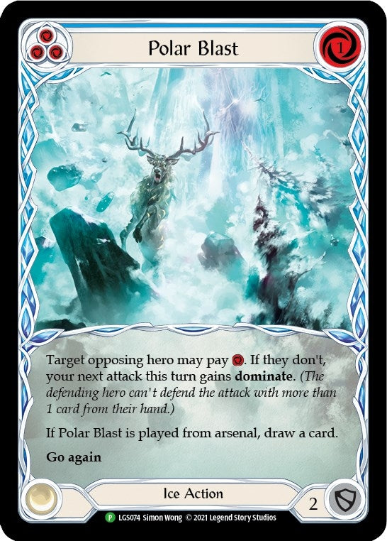 Image for Polar Blast (Blue) - LGS074 (Flesh and Blood: Promo Cards) (LGS074) - Flesh and Blood TCG