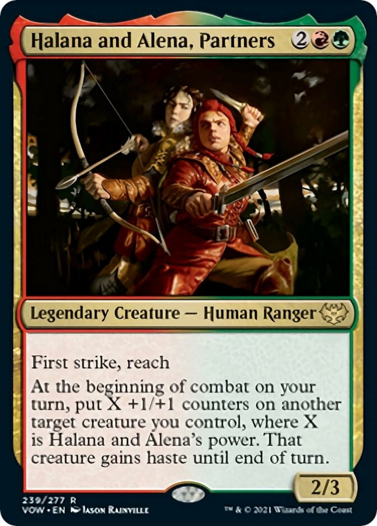 Image for Halana and Alena, Partners (Innistrad: Crimson Vow) (239) - Magic: The Gathering