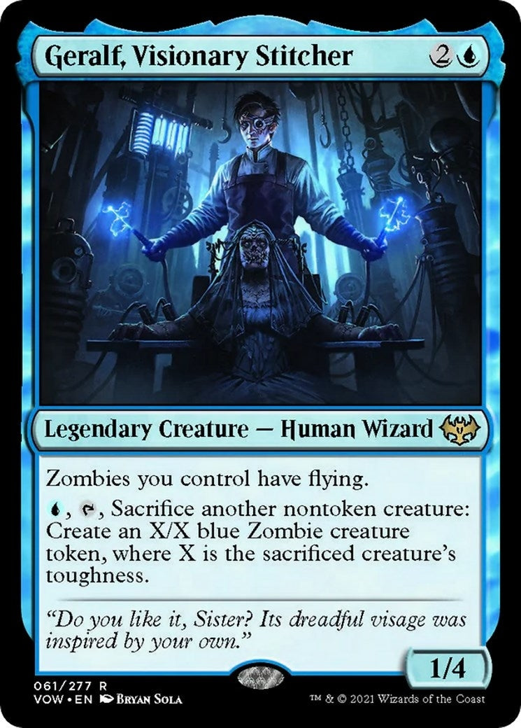 Image for Geralf, Visionary Stitcher (Innistrad: Crimson Vow) (61) - Magic: The Gathering