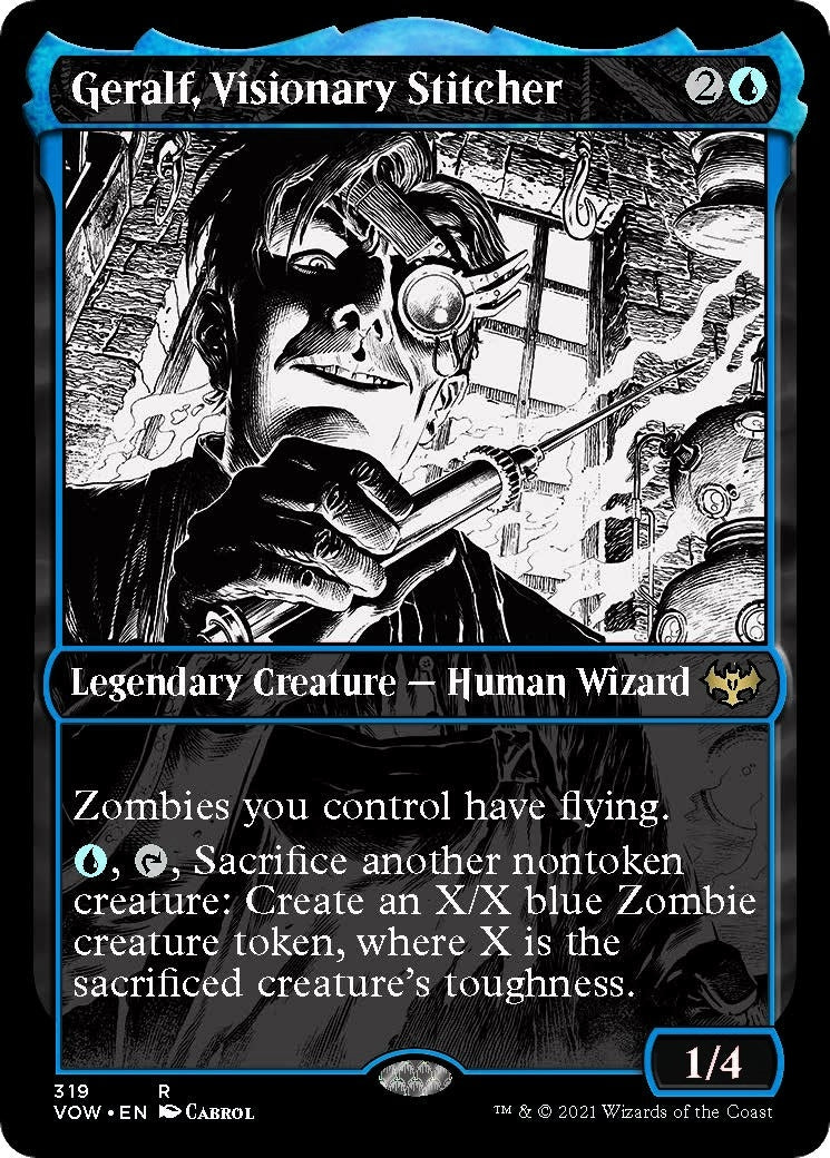 Image for Geralf, Visionary Stitcher (Showcase) (Innistrad: Crimson Vow) (319) - Magic: The Gathering