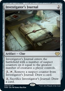 Image for Investigator's Journal (Innistrad: Crimson Vow) (258) - Magic: The Gathering