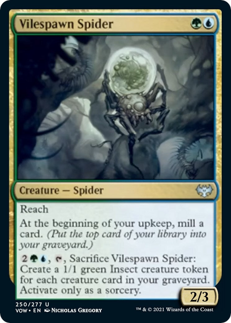 Image for Vilespawn Spider (Innistrad: Crimson Vow) (250) - Magic: The Gathering