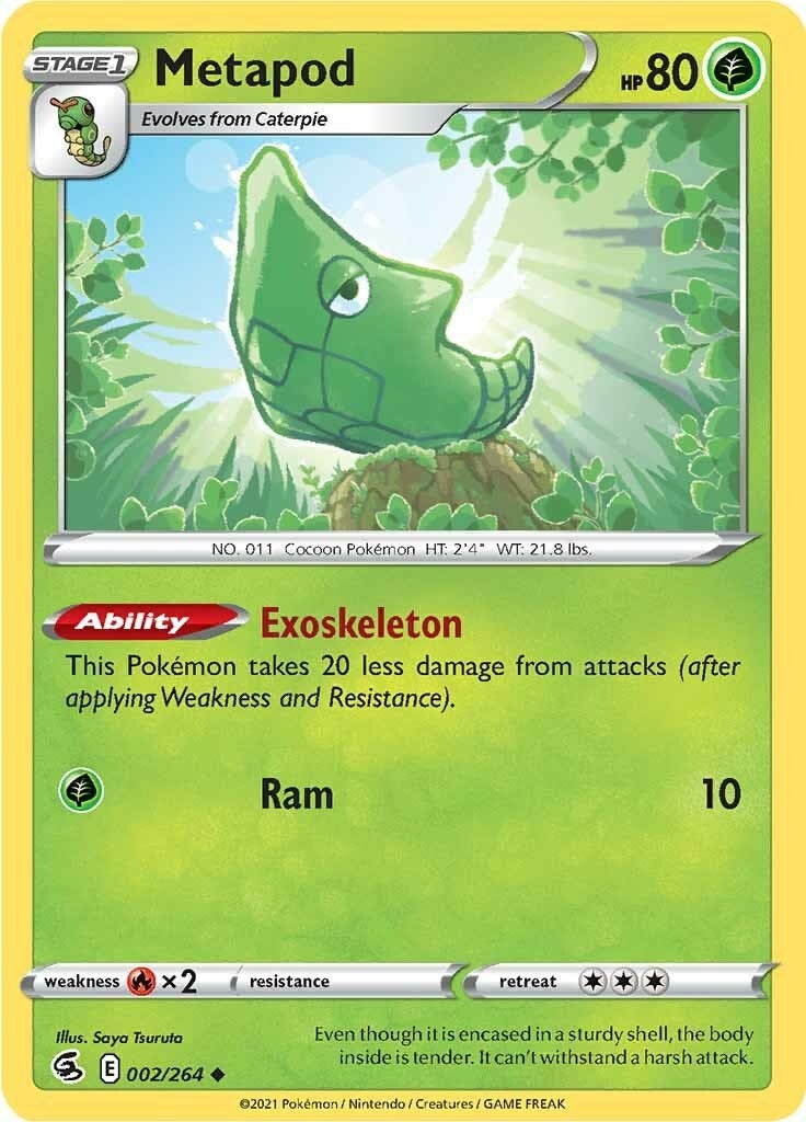 Image for Metapod (SWSH08: Fusion Strike) (002/264) - Pokemon