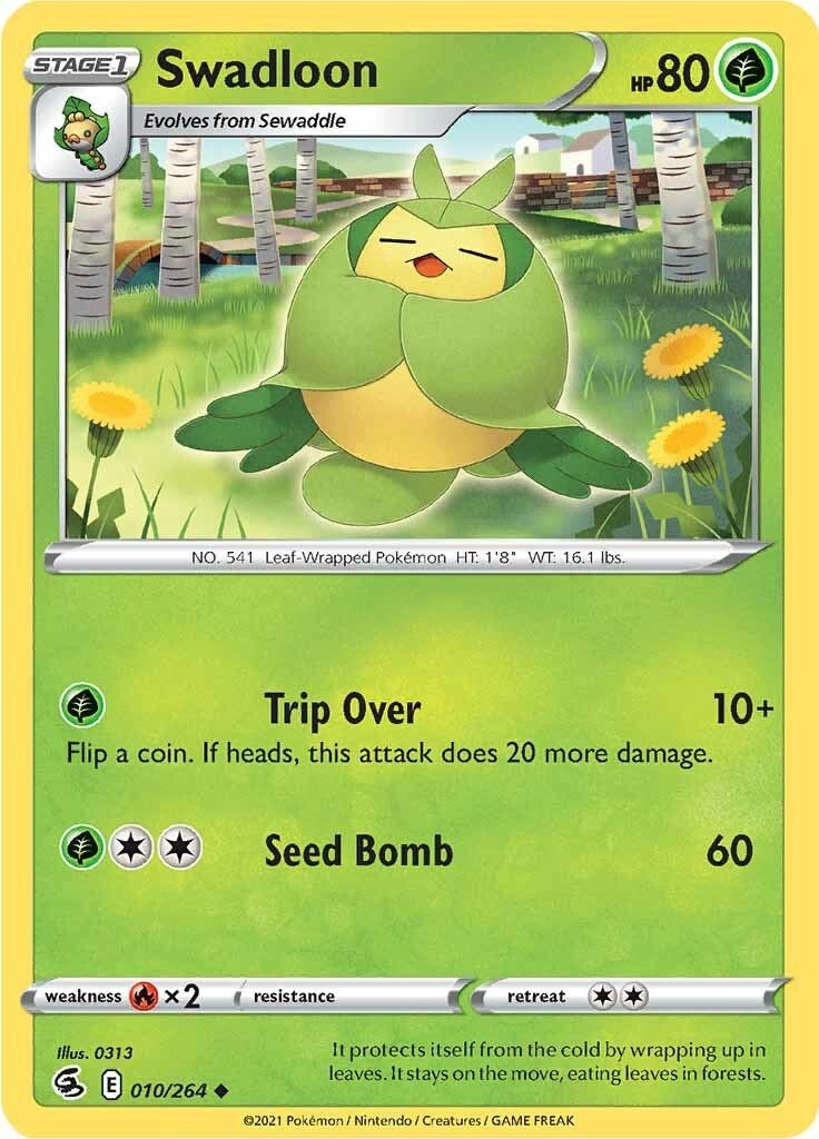 Image for Swadloon (SWSH08: Fusion Strike) (010/264) - Pokemon