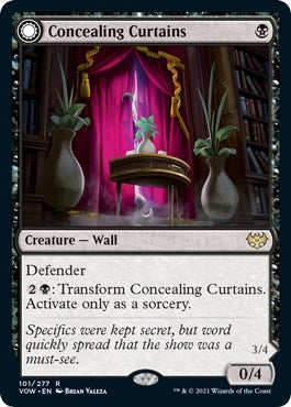 Image for Concealing Curtains (Innistrad: Crimson Vow) (101) - Magic: The Gathering