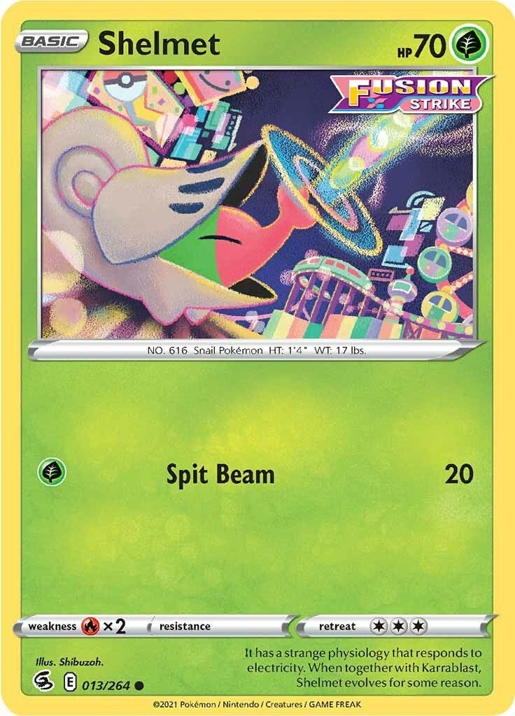 Image for Shelmet (SWSH08: Fusion Strike) (013/264) - Pokemon