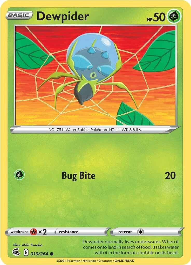 Image for Dewpider (SWSH08: Fusion Strike) (019/264) - Pokemon