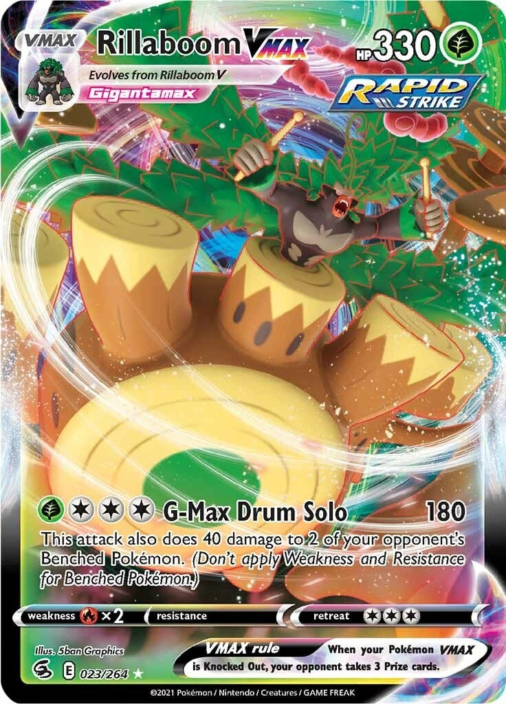 Image for Rillaboom VMAX (SWSH08: Fusion Strike) (023/264) - Pokemon