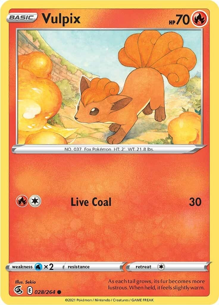 Image for Vulpix (28) (SWSH08: Fusion Strike) (028/264) - Pokemon