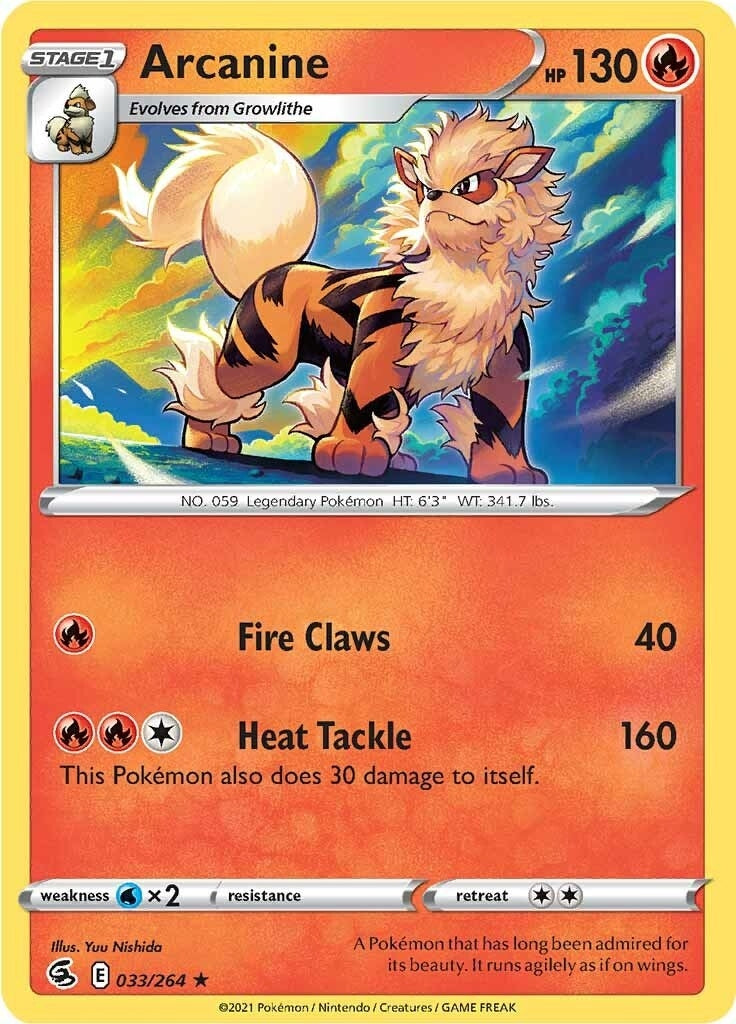 Image for Arcanine (SWSH08: Fusion Strike) (033/264) - Pokemon