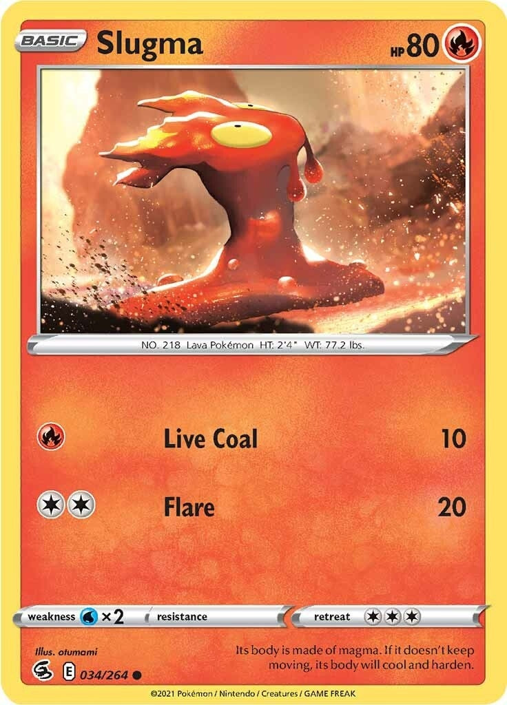 Image for Slugma (SWSH08: Fusion Strike) (034/264) - Pokemon