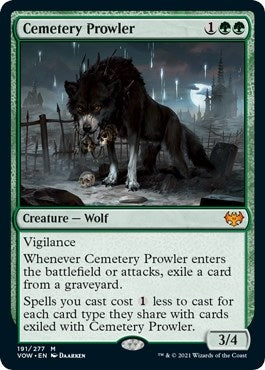 Image for Cemetery Prowler (Innistrad: Crimson Vow) (191) - Magic: The Gathering