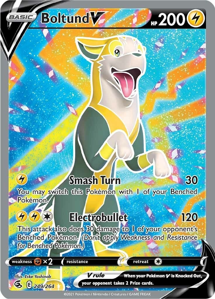Image for Boltund V (Full Art) (SWSH08: Fusion Strike) (249/264) - Pokemon