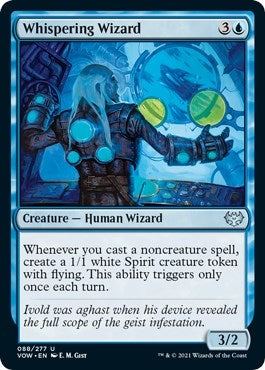 Image for Whispering Wizard (Innistrad: Crimson Vow) (88) - Magic: The Gathering