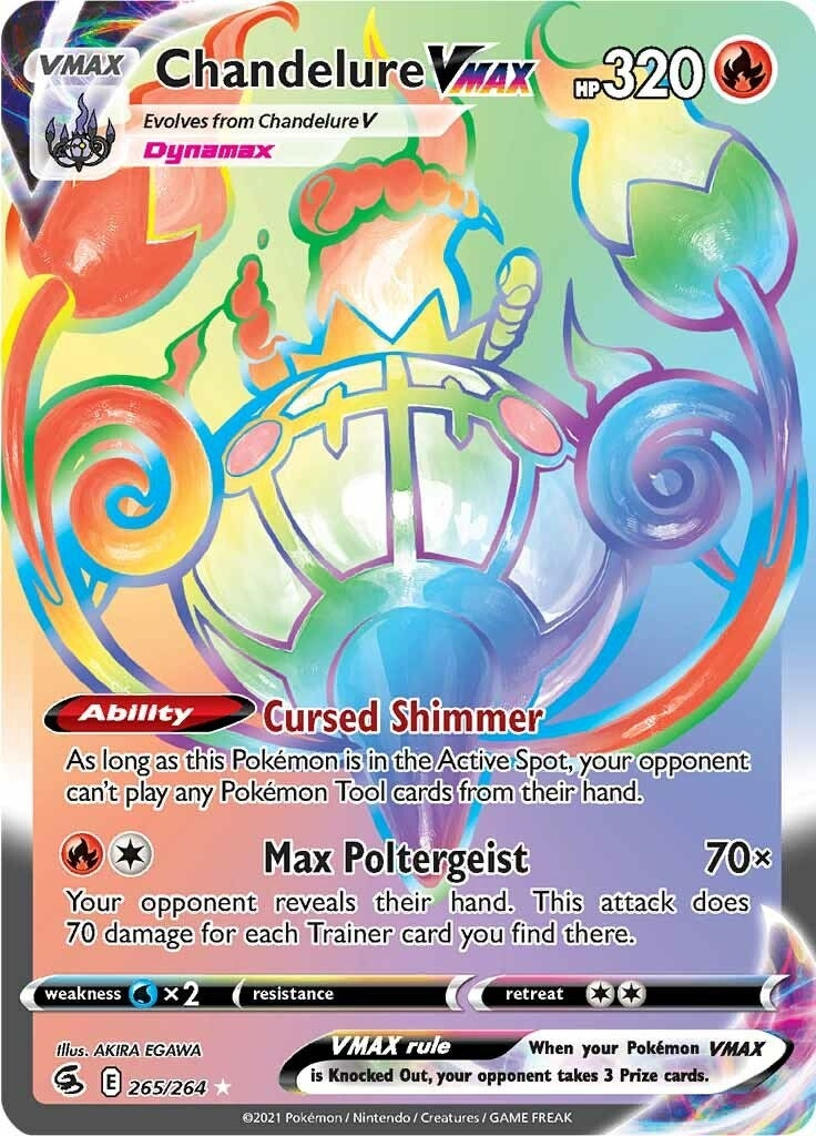 Image for Chandelure VMAX (Secret) (SWSH08: Fusion Strike) (265/264) - Pokemon